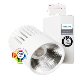 XXLED LED Strahler 40W UPPSALA Weiss BRIDGELUX Chip 3-Phasen Schienensystem CRI+98
