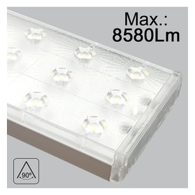 XXLED LED Strahler 66W - LINEAR ARENDAL - VOSSLOH - Weiss - 3-Phasen Schienensystem - 150cm