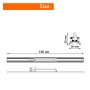 XXLED Faretto LED 66W - LINEAR ARENDAL - VOSSLOH - Bianco - Sistema a binario trifase - 150cm - immagine prodotto
