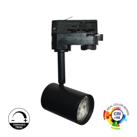 XXLED LED-Schieneleuchte 8W Dreiphasen - SCHWARZ - Dimmbarer Triac - 24º - HOHER LUMEN 150Lm/W - CRI+98