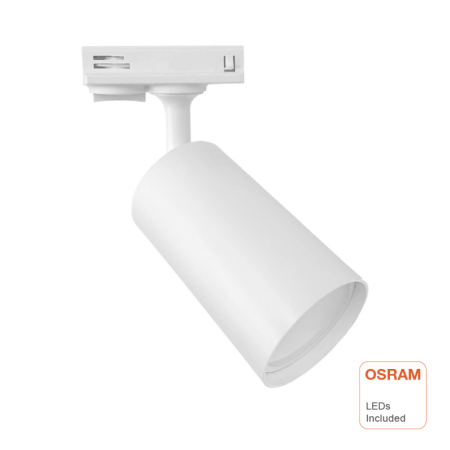 XXLED Proiettore su rotaia LED 10W monofase - EMMEN BIANCO - chip OSRAM DURIS E 2835