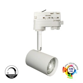 XXLED LED-Schienenstrahler 8W Dreiphasen - WEISS - Dimmbar Triac - 24º - HOHE LUMEN 150Lm/W - CRI+98