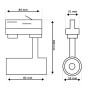 XXLED LED-Schienenstrahler 8W Dreiphasen - WEISS - Dimmbar Triac - 24º - HOHE LUMEN 150Lm/W - CRI+98