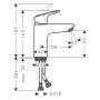 Miscelatore monocomando per lavabo hansgrohe Logis 100 CoolStart senza scarico