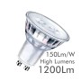 XXLED LED-Schienenstrahler 8W Einphasig SCHWARZ - Dimmbar Triac - 24º - HOHER LUMEN 150Lm/W - CRI+98 - Detailansicht