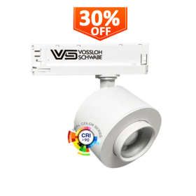 XXLED LED-Strahler - 28W - LEIPZIG - Drehstromschiene - Treiber VOSSLOH - Verstellbare Optik - 36º-60º