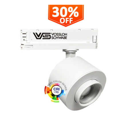 XXLED LED-Strahler - 28W - LEIPZIG - Drehstromschiene - Treiber VOSSLOH - Verstellbare Optik - 36º-60º