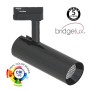 XXLED LED-Strahler 30W BERNA Schwarz Chrom Einphasen-Stromschiene DOB Fahrerlos - Detailansicht