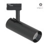 XXLED LED-Strahler 30W BERNA Schwarz Chrom Einphasen-Stromschiene DOB Fahrerlos