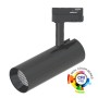 XXLED LED-Strahler 30W BERNA Schwarz Chrom Einphasen-Stromschiene DOB Fahrerlos - Produktansicht