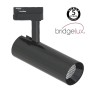 XXLED LED-Strahler 30W BERNA Schwarz Chrom Einphasen-Stromschiene DOB Fahrerlos