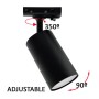 XXLED Spot LED pour Rail Monophasé 10W - EMMEN SCHWARZ - OSRAM CHIP DURIS E 2835