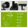 XXLED Spot LED pour Rail Monophasé 10W - EMMEN SCHWARZ - OSRAM CHIP DURIS E 2835 - technische Ansicht