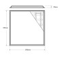 XXLED PACK 8stk. LED Panel 60x60 -SLIM FRAME- 40W - Philips Driver - UGR19 - ENEC - Produktansicht