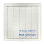 XXLED PACK 8stk. LED Panel 60x60 -SLIM FRAME- 40W - Philips Driver - UGR19 - ENEC