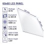XXLED PACK 10 pezzi Pannello LED 60x60 - TELAIO SOTTILE - Driver Lifud 40W - Nessun sfarfallio - immagine prodotto