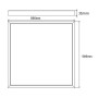 XXLED PACK 10 pezzi Pannello LED 60x60 - TELAIO SOTTILE - Driver Lifud 40W - Nessun sfarfallio