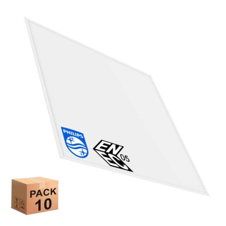 XXLED PACK 10stk. LED-Panel 60x60 4000Lm | SLIM FRAME | Philips-Treiber 40W | Aluminium | 5 Jahre