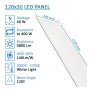XXLED 6stk. Philips LED Panel 120x30 4000K - technische Ansicht