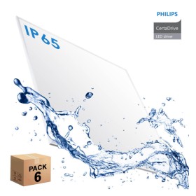 XXLED Pack 6stk. LED Panel 60x60 40W - IP65 - Philips Certa Treiber