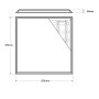 XXLED Pack 6pz. Pannello LED 60x60 40W - IP65 - Driver Philips Certa