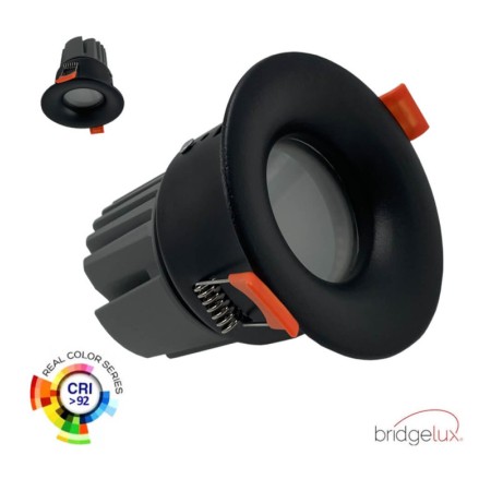 XXLED Downlight LED CIRCULAR 15W - CURVE - SCHWARZ - CRI+92 - IP65 - UGR13