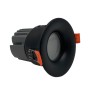 XXLED Downlight LED CIRCULAR 15W - CURVE - SCHWARZ - CRI+92 - IP65 - UGR13 - Detailansicht