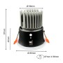 XXLED Downlight LED CIRCULAIRE 15W - BLANC - IRC+92 - IP65 - UGR13 - vue détaillée
