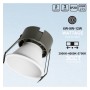XXLED Einbau-LED 6W - 9W - 12W - LUMIS - Bridgelux-Chip - UGR11 - 3CCT - CRI +92 - Austauschbare Front - technische Ansicht