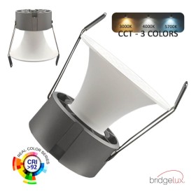 XXLED Einbau-LED 6W - 9W - 12W - LUMIS - Bridgelux-Chip - UGR11 - 3CCT - CRI +92 - Austauschbare Front