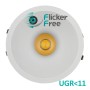 XXLED Downlight LED encastré 6W - 9W - 12W - OMNIA - Puce Bridgelux - UGR11 - 3CCT - CRI +92
