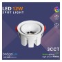 XXLED Einbaustrahler LED 6W - 9W - 12W Luxury Weiss - Bridgelux Chip - UGR11 - 3CCT - CRI +92 - Produktansicht