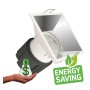 XXLED LED Downlight 15W - CHROM - QUADRATISCH - CRI+92 - UGR13 - technische Ansicht