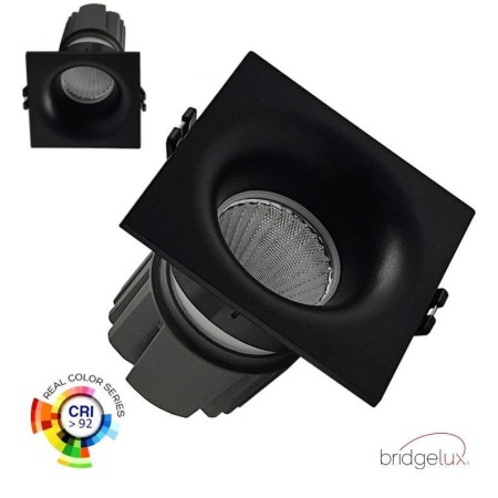 XXLED LED Downlight 15W - Schwarz - QUADRATISCH - CRI+92 - UGR13