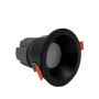 XXLED LED Downlight 15W - SCHWARZ RUND - CRI+92 - IP65 - UGR13 - Produktansicht