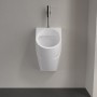 Villeroy & Boch O.novo Absaug-Urinal, ohne Deckel, DirectFlush, Zulauf von oben - technische Ansicht