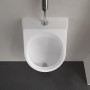Villeroy & Boch O.novo Absaug-Urinal, ohne Deckel, DirectFlush, Zulauf von oben - technische Ansicht