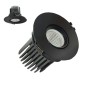 XXLED LED Downlight 15W - Schwenkbar - SCHWARZ RUND - CRI+92 - UGR13