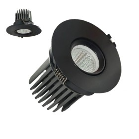 XXLED LED Downlight 15W - Schwenkbar - SCHWARZ RUND - CRI+92 - UGR13
