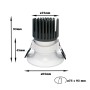 XXLED LED Downlight 15W - WEISS RUND - CRI+92 - UGR13 - Produktansicht