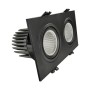 XXLED LED Downlight 30W - Schwenkbar - SCHWARZ- Doppelt - CRI+92 - UGR13