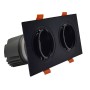 XXLED LED Downlight 30W - Schwenkbar - SCHWARZ- Doppelt - CRI+92 - UGR13