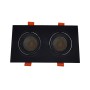 XXLED LED Downlight 30W - Schwenkbar - SCHWARZ- Doppelt - CRI+92 - UGR13