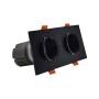 XXLED LED Downlight 30W - Schwenkbar - SCHWARZ- Doppelt - CRI+92 - UGR13