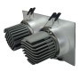 XXLED LED Downlight 30W - Schwenkbar - SILBER Doppelt - CRI+92 - UGR13 - technische Ansicht