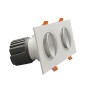 XXLED LED Downlight 30W - Schwenkbar - WEISS Doppelt - CRI+92 - UGR13