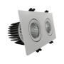 XXLED LED Downlight 30W - Schwenkbar - WEISS Doppelt - CRI+92 - UGR13