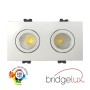 XXLED LED Downlight 30W - Schwenkbar - WEISS Doppelt - CRI+92 - UGR13 - Produktansicht