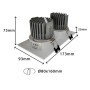 XXLED LED Downlight 30W - Schwenkbar - WEISS Doppelt - CRI+92 - UGR13 - Detailansicht