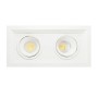 XXLED LED Downlight 30W - Schwenkbar - WEISS Doppelt - CRI+92 - UGR13 - Detailansicht